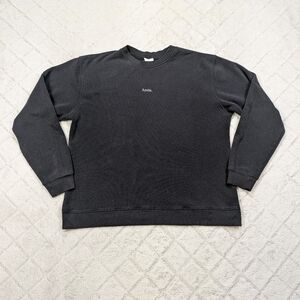 Tribe Kelley Sweatshirt Women's 2X Black Butter Crew Relaxed Fit Embroidered